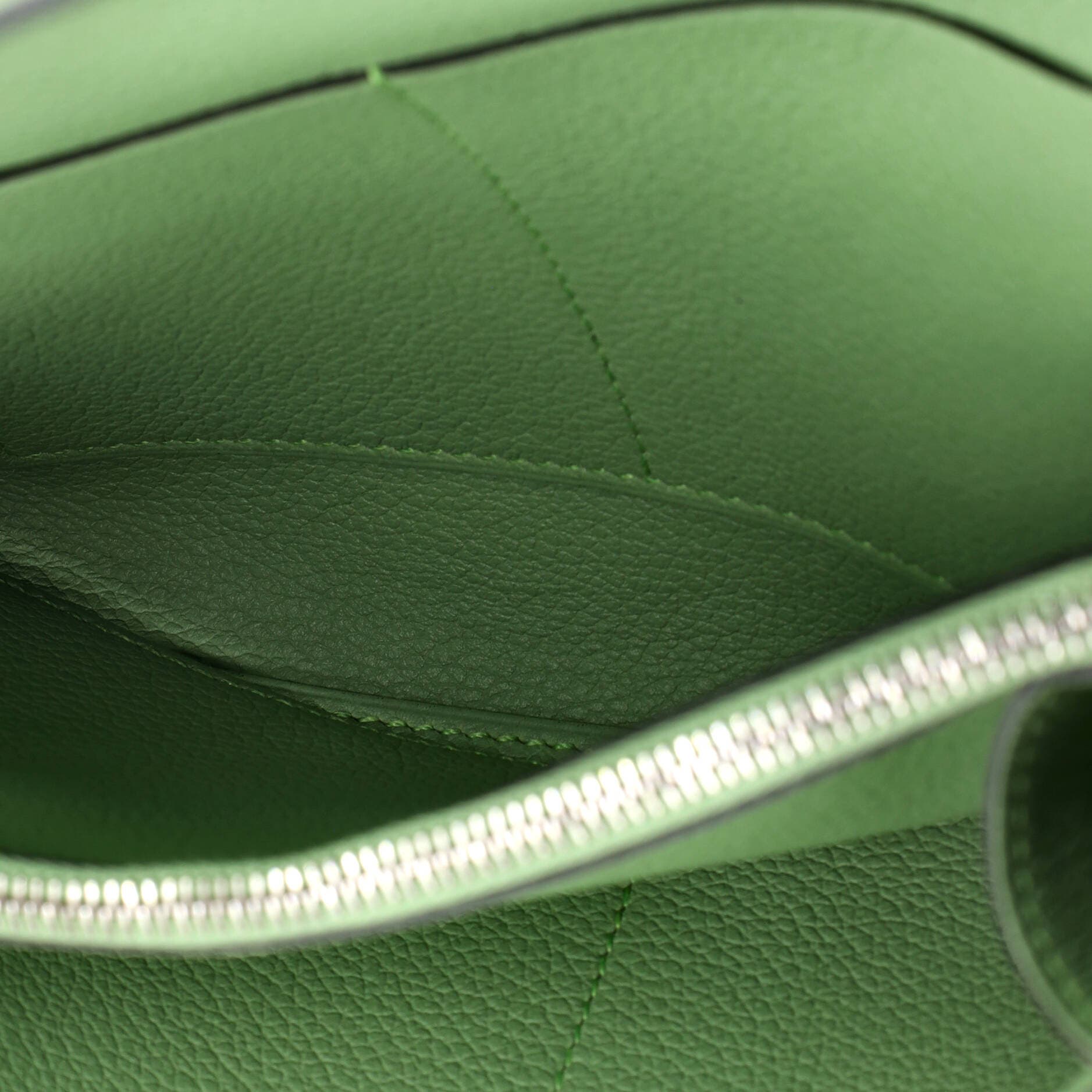 Pre-Owned Hermes Kelly To Go Wallet Evercolor, Alternate, color, Vert Criquet