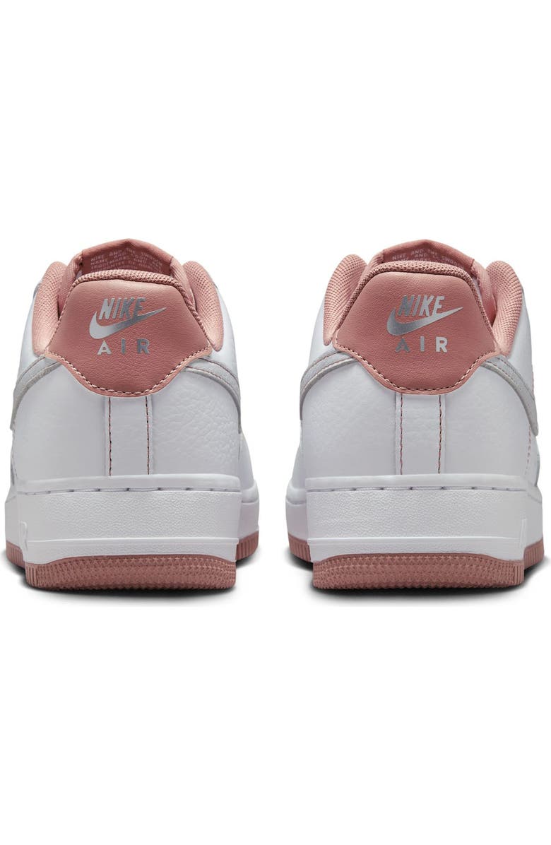 Nike Air Force 1 '07 Sneaker, Alternate, color, White/ Pink/ Silver