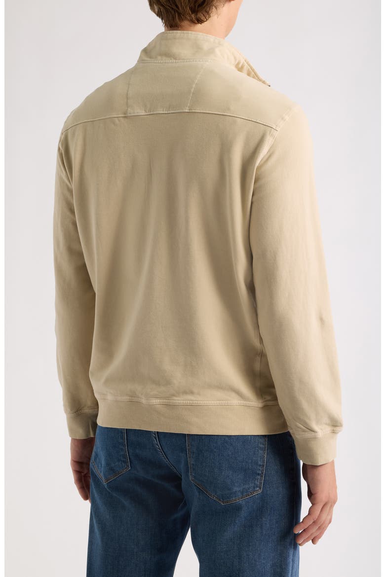 Ben & Terry Coastal Half-Zip Pullover, Alternate, color, FEATHER GREY