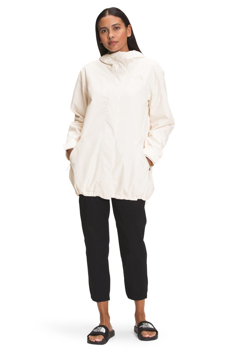 Voyage Waterproof Hooded Coat, Alternate, color, GARDENIA WHITE