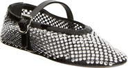 Alaïa Rhinestone Mesh Ballerina Flat