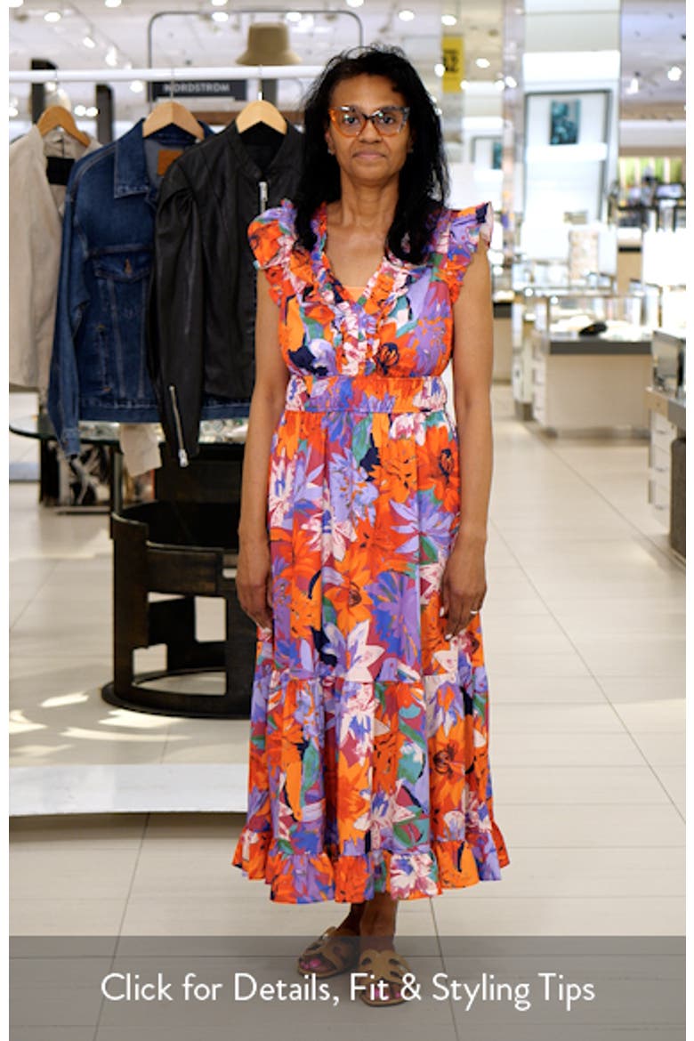 Floral Print Ruffle Dress video