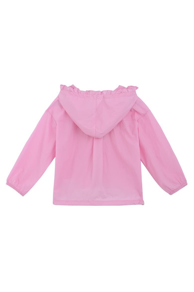 Light Jacket with Ruffle Hood, Alternate, color, Pink