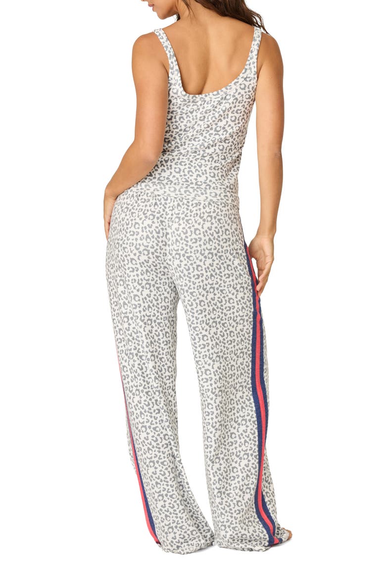 Cats Meow Stretch Jersey Pajamas, Alternate, color, WHITE MULTI