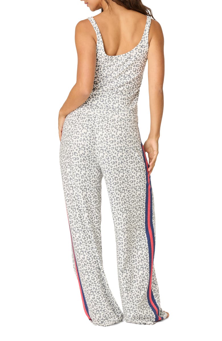 PJ Salvage Cats Meow Stretch Jersey Pajamas, Alternate, color, White Multi