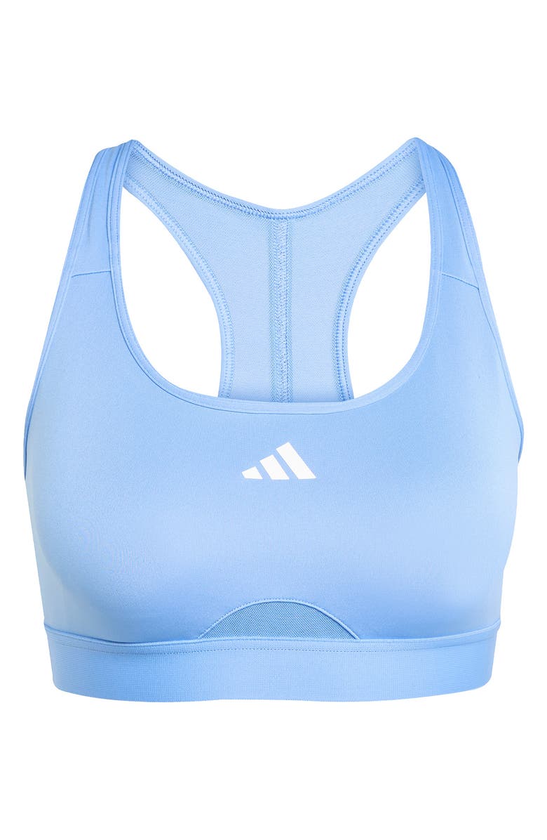 adidas PrimeLiftReact AEROREADY Sports Bra, Alternate, color, Blue Fusion