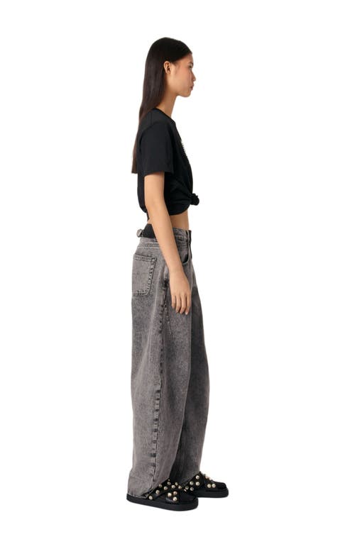 Maje Embroidered T-shirt In Black