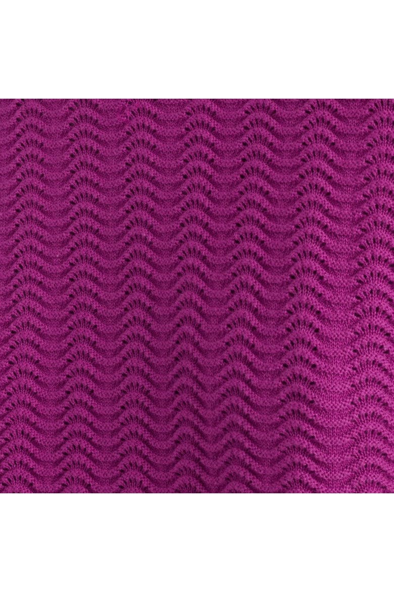 Cotton Crochet Tee, Alternate, color, Magenta