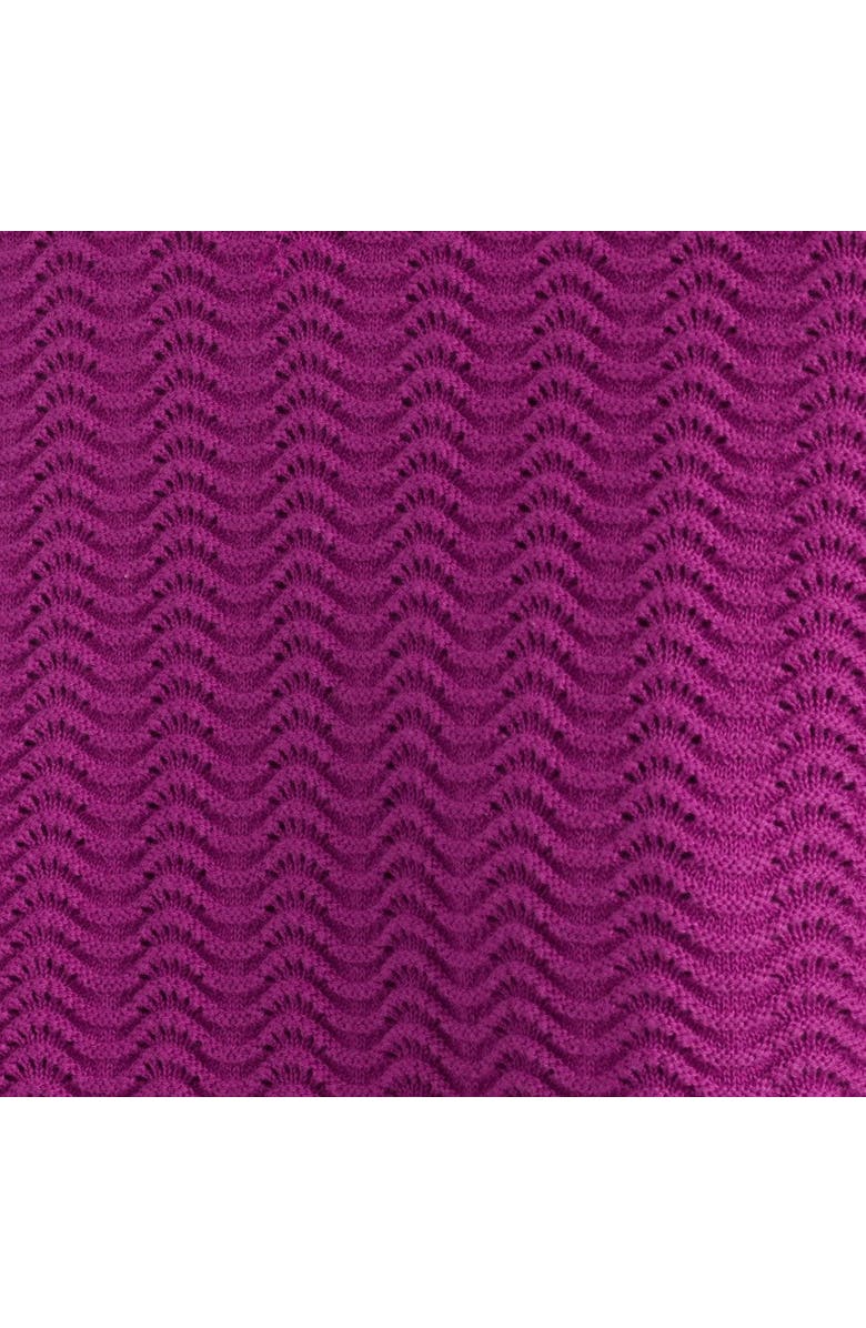 Chinti & Parker Cotton Crochet Tee, Alternate, color, Magenta