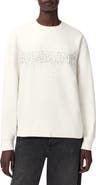 AllSaints Etta Crystal Embellished Fleece Sweatshirt