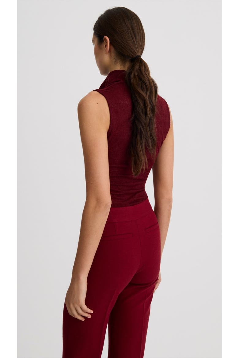 Cowl Neck Knit Shell, Alternate, color, Garnet