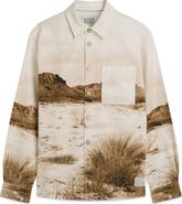 Scotch & Soda Scenery Button-Up Cotton Overshirt