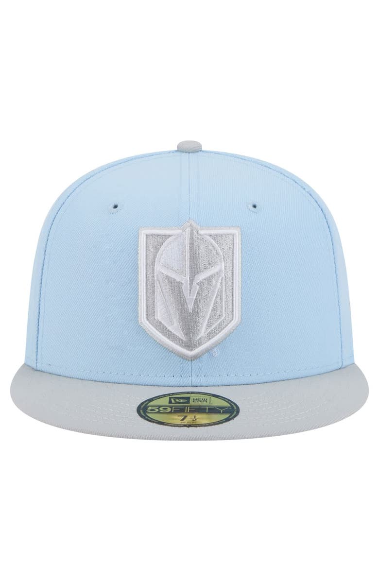 New Era Men's New Era Light Blue/Gray Vegas Golden Knights Color Pack Two-Tone 59FIFTY Fitted Hat, Alternate, color, Light Blue