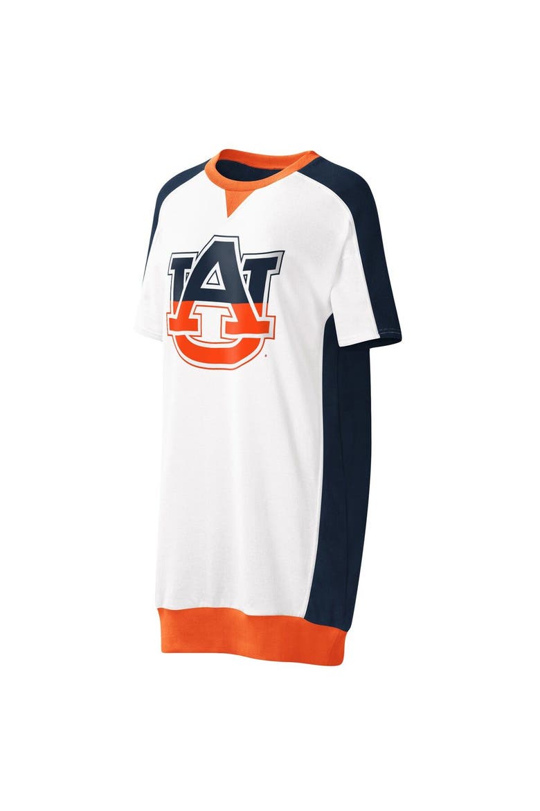 Women's G-III 4Her by Carl Banks White Auburn Tigers Home Run T-Shirt Dress, Alternate, color, White