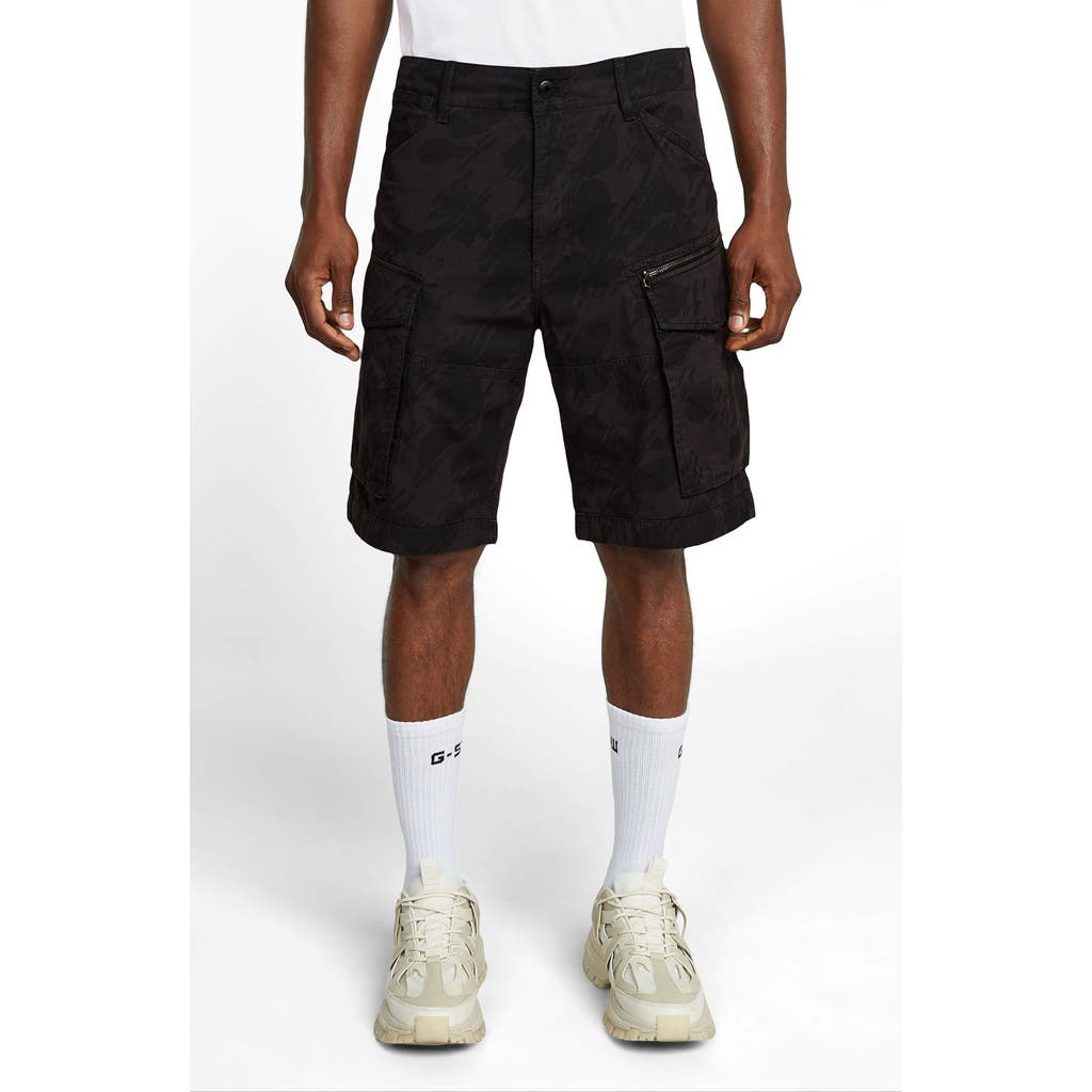 G-star Rovic Zip Relaxed Fit Cotton Ripstop Cargo Shorts In Shadow Glitch Beach Camo