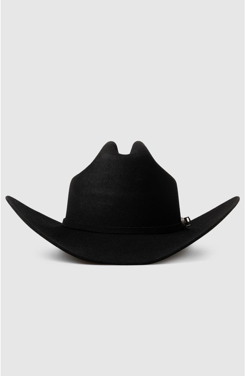 Manela The Maverick Premier Wool Western Cowboy Hat, Alternate, color, Black