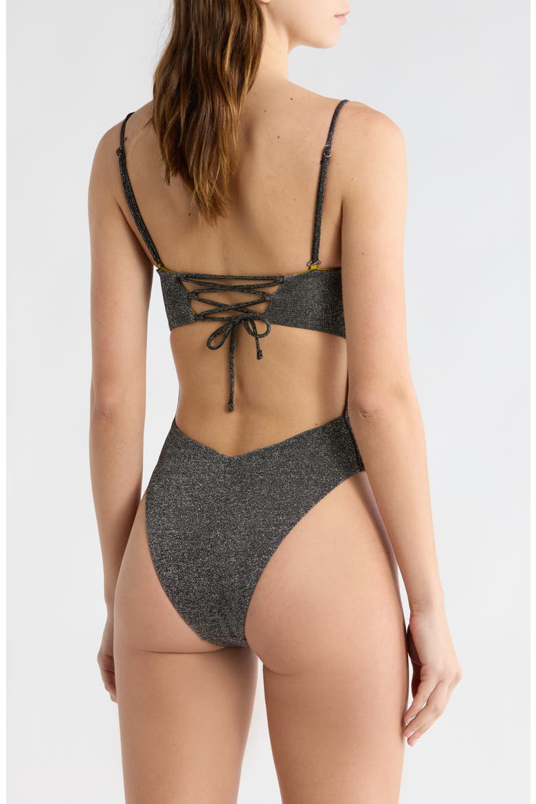 Ohana One-Piece Swimsuit, Alternate, color, BLACK