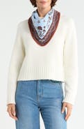 BCBG Whipstitch Bandana Triangle Scarf
