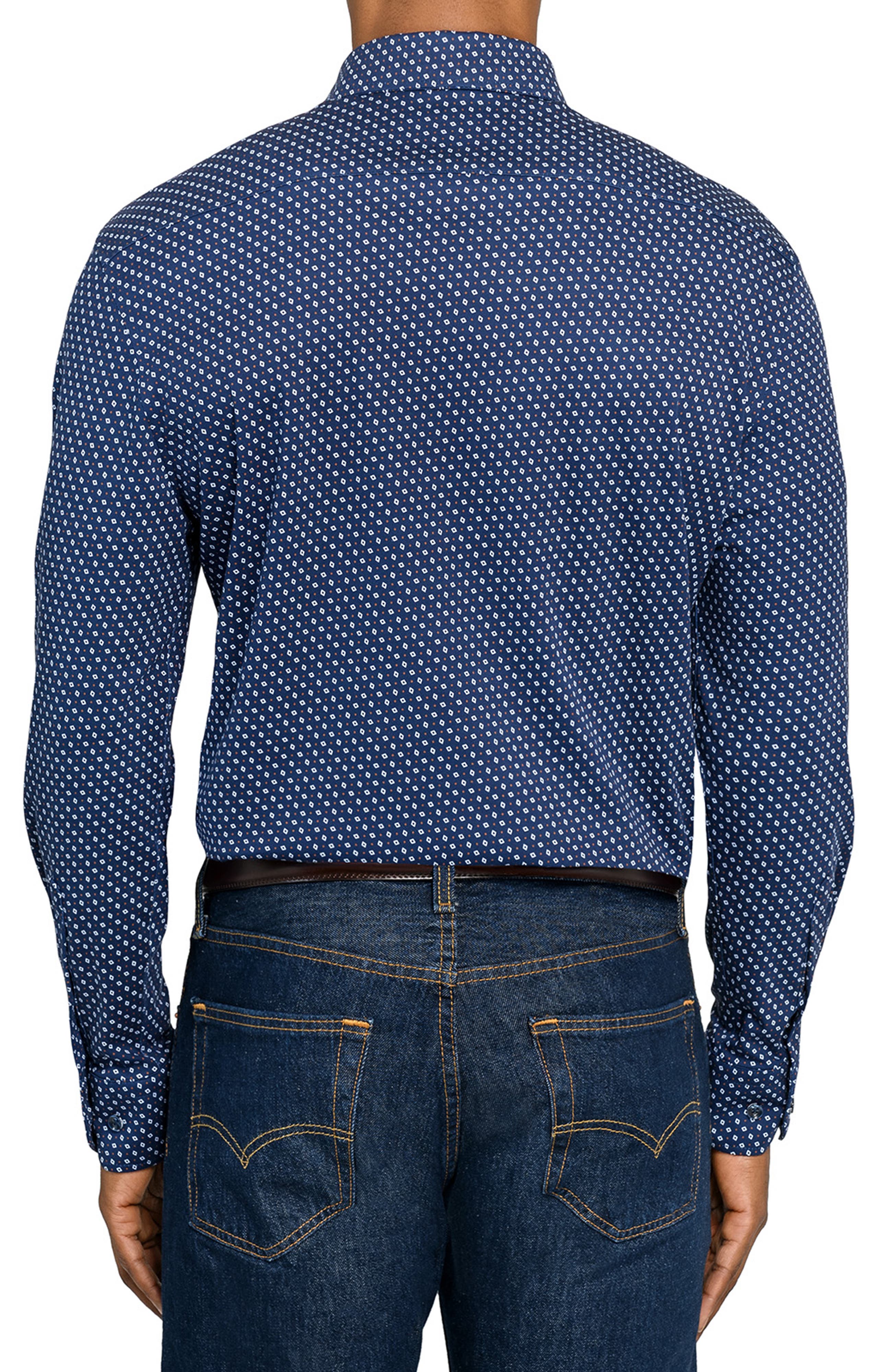 Neat Print Knit Long Sleeve Basic - image 2