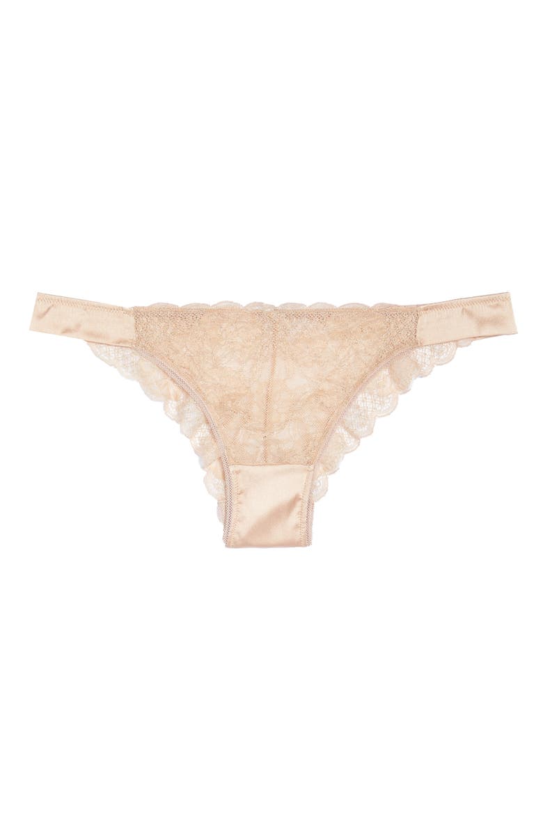 Addiction Nouvelle Lingerie Lace & Satin Brazilian Panties, Alternate, color, 