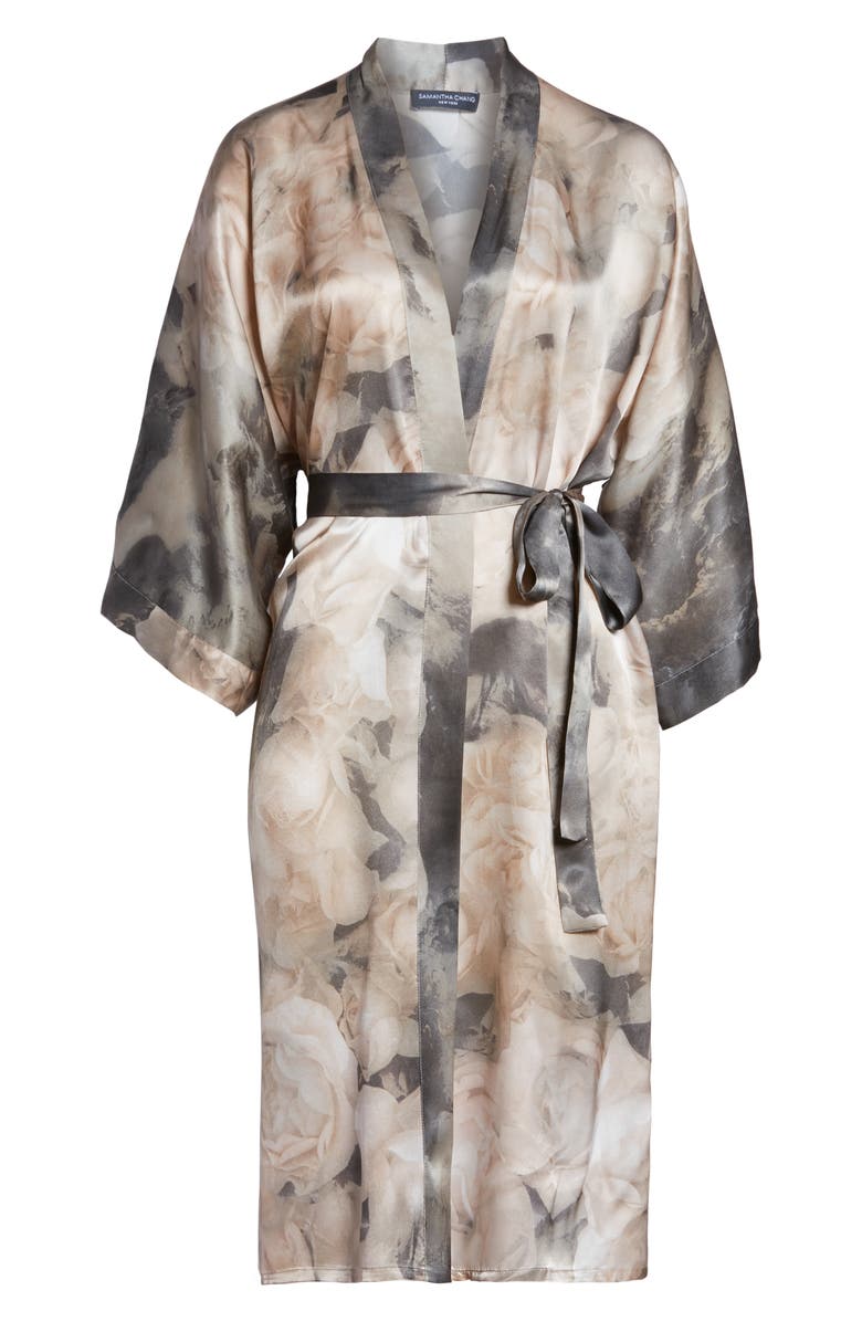Samantha Chang Silk Robe, Alternate, color, 