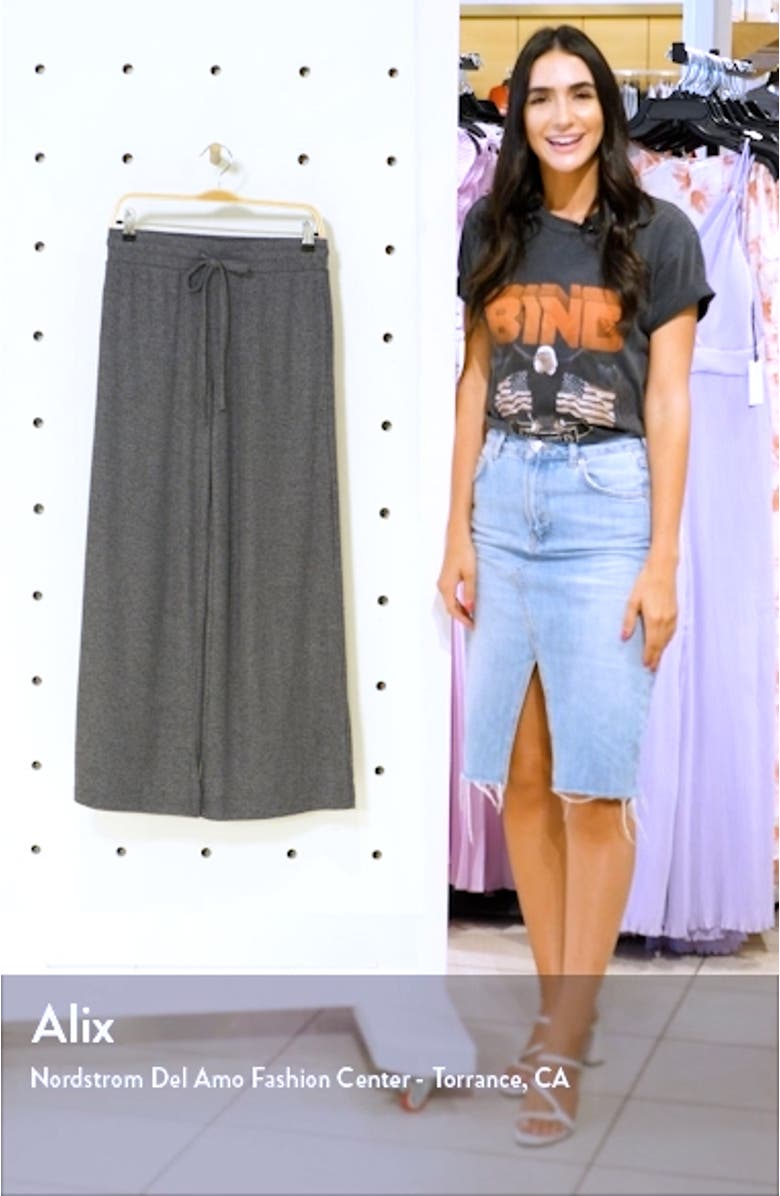 Rib Wide Leg Lounge Pants, sales video thumbnail
