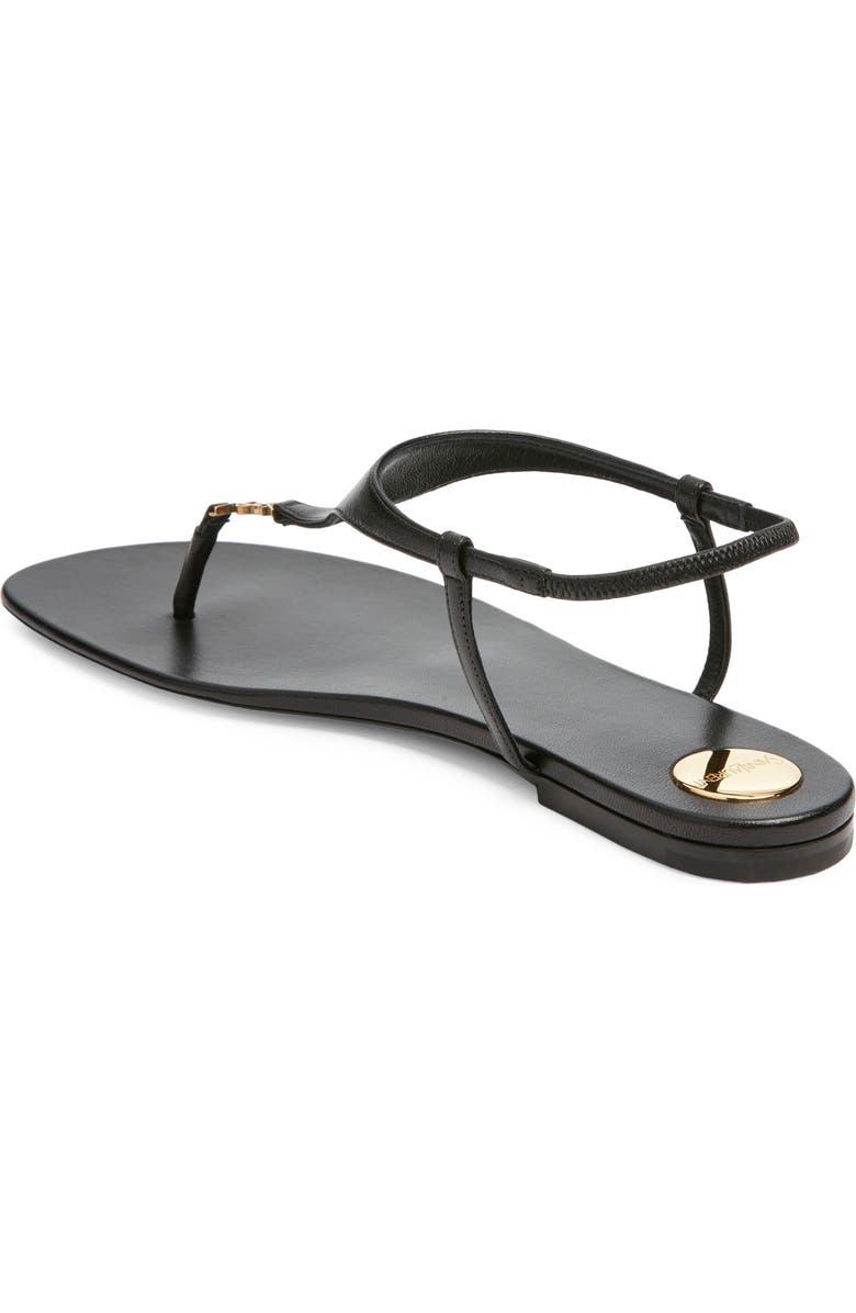Saint Laurent Cassandra Sandal, Alternate, color, Noir