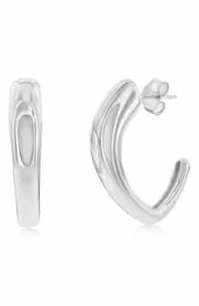 SIMONA Abstract Hoop Earrings