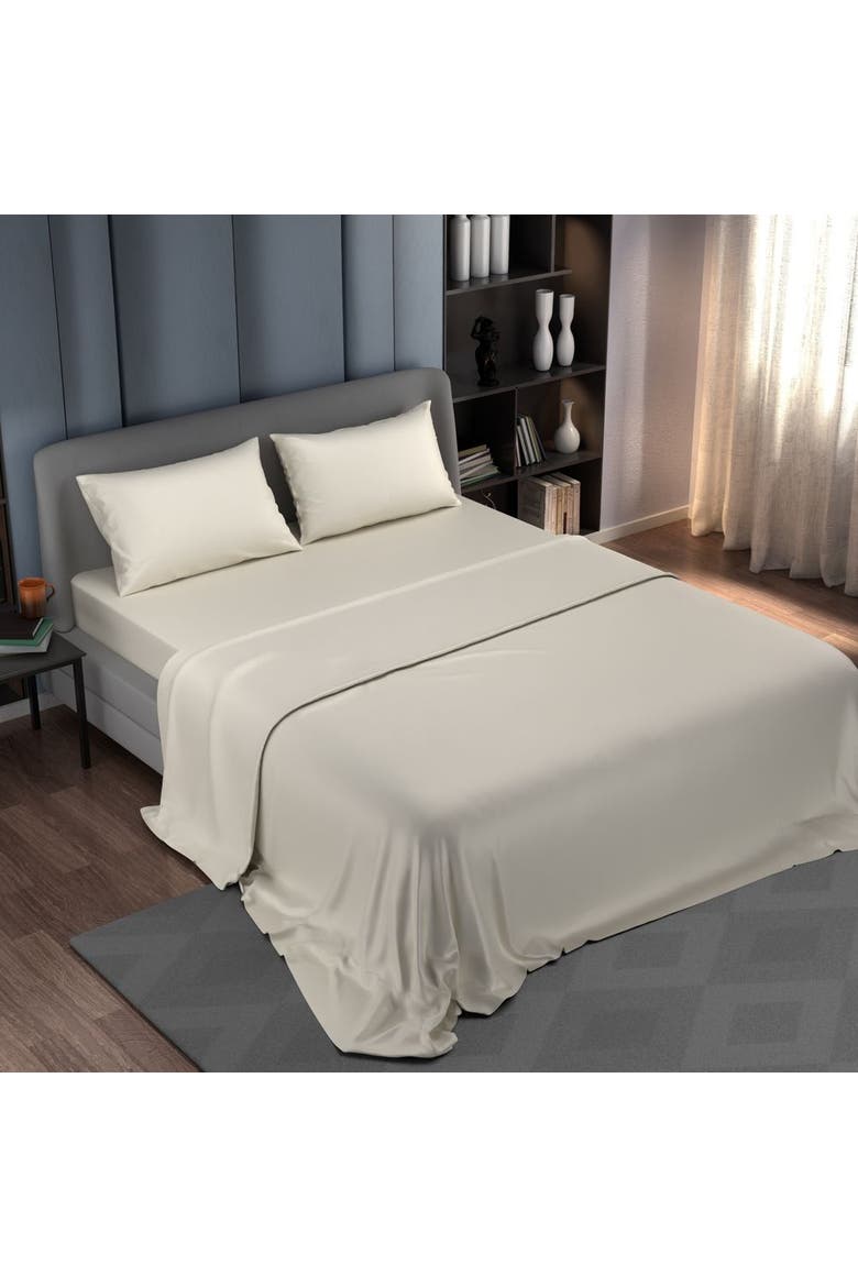 Synergized Bed Sheet Sets, Alternate, color, Ivory - King