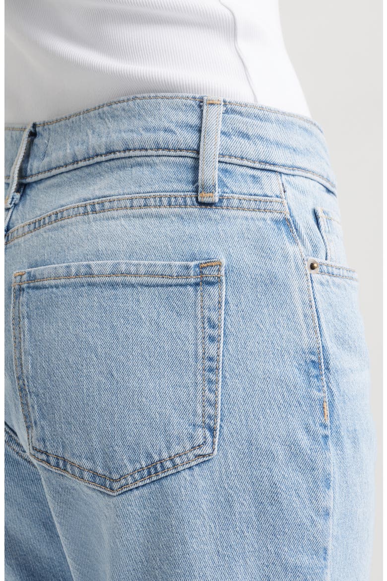 High Waist Relaxed Straight Leg Jeans, Alternate, color, LIGHT WASH