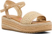 Steve Madden Kids' Jkiko Espadrille Ankle Strap Platform Wedge Sandal