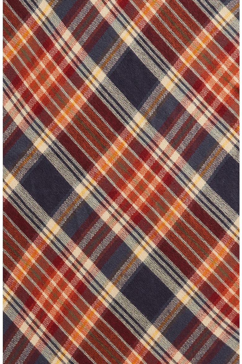 'Heritage Plaid' Triangle Scarf, Alternate, color, NAVY MULTI