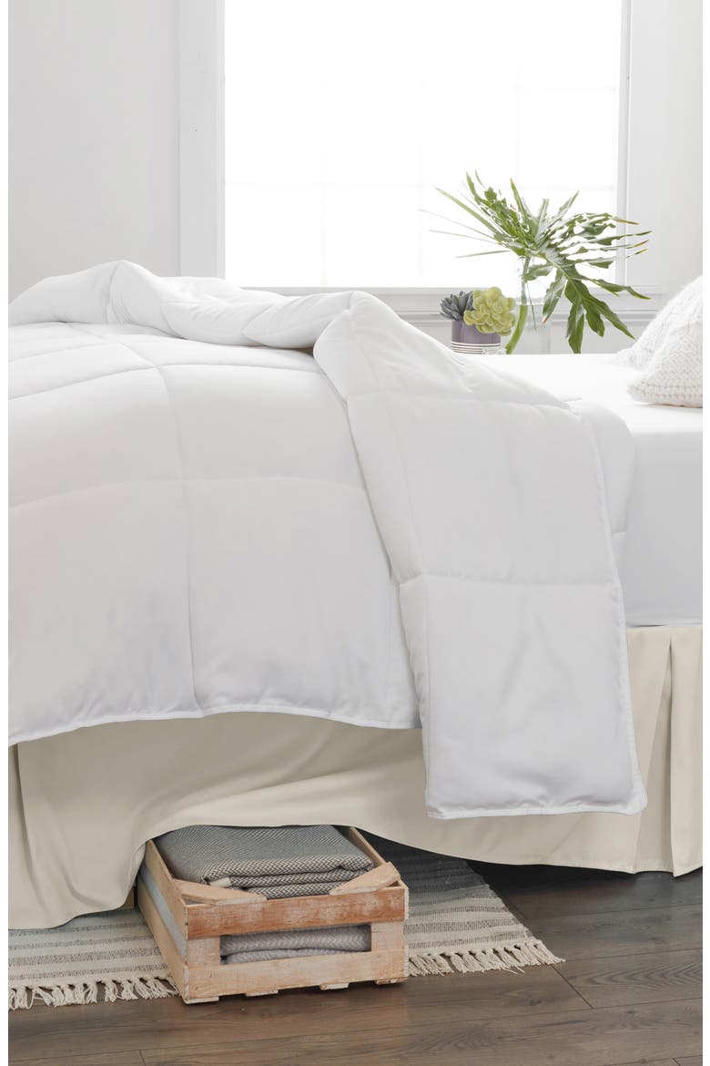 Premium Pleated Dust Ruffle Bed Skirt, Main, color, IVORY