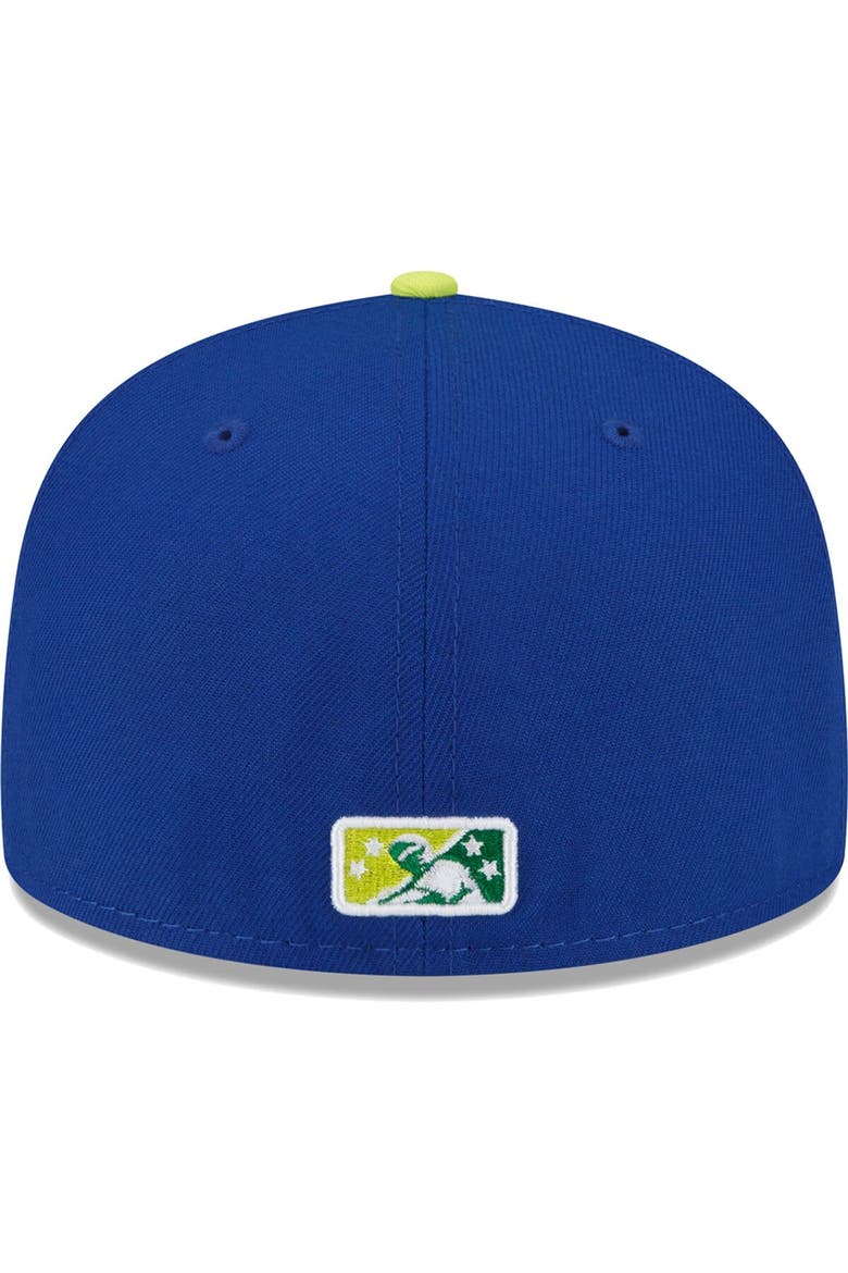 Men's New Era Blue Chattanooga Lookouts Copa De La Diversion 59FIFTY Fitted Hat, Alternate, color, Blue