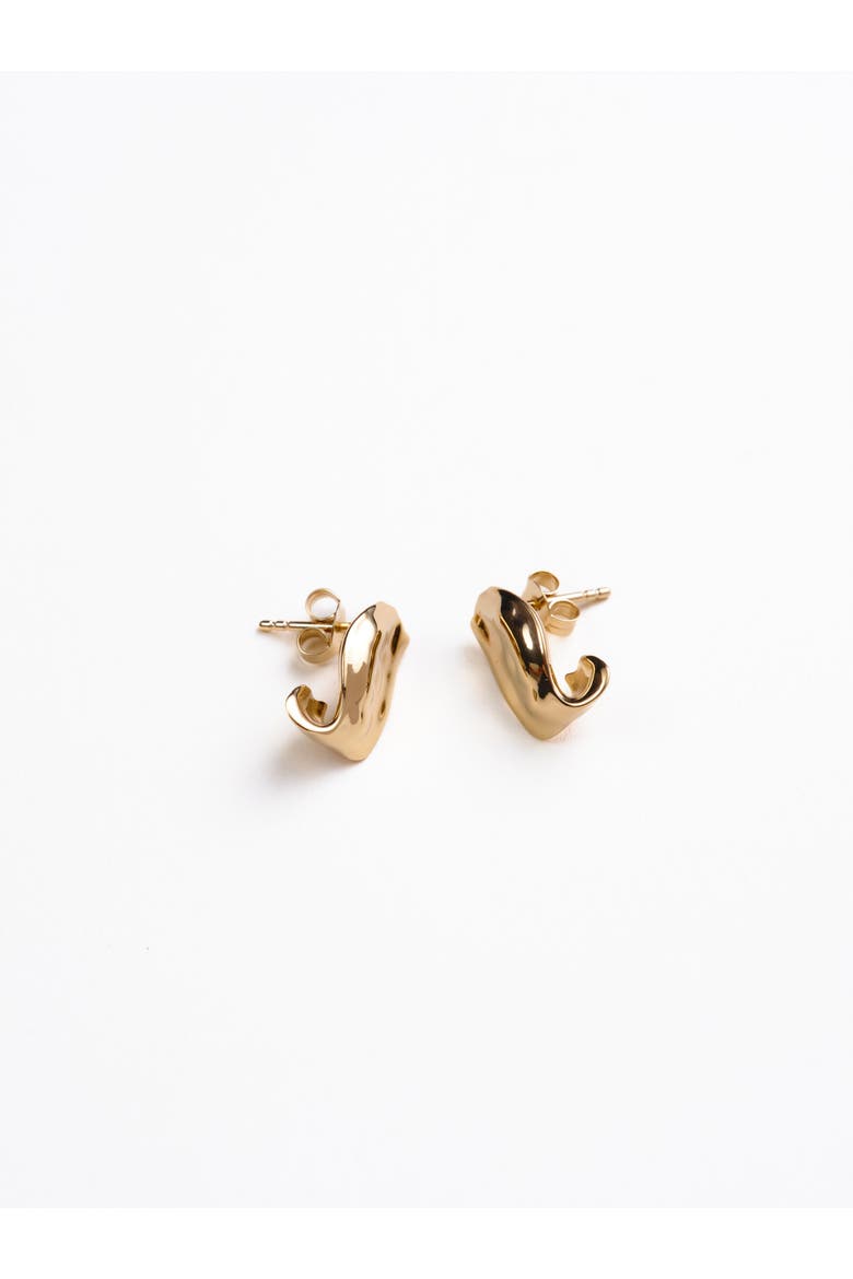 Sharlene Ribbon Earrings, Alternate, color, Recycled Gold Vermeil