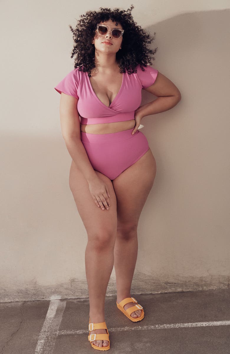 ALPINE BUTTERFLY BFF Crop Bikini Top, Alternate, color, 