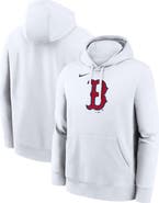 Nike Men's Nike White Boston Red Sox Logo Club Hoodie