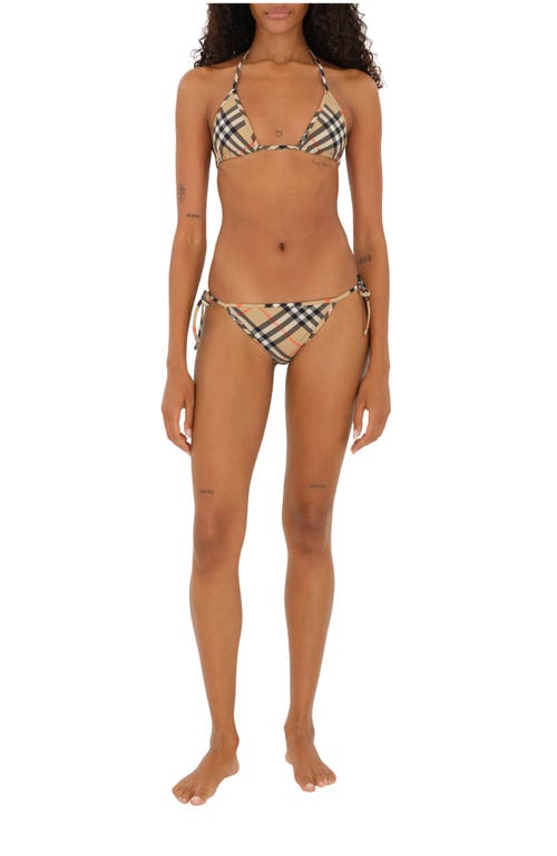 Burberry Check Bikini Briefs In Multi