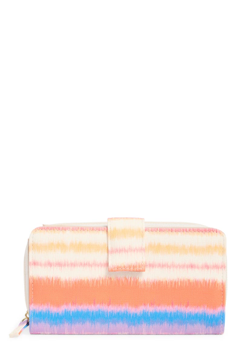All In One Zip Wallet, Main, color, CHROMATIC WAVES