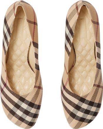 Baby Check Knit Pump