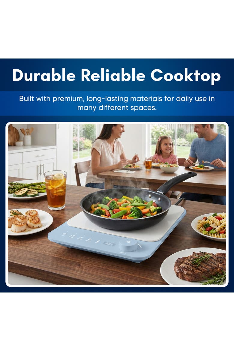 Slimstore Induction Cooktop, Alternate, color, Blue