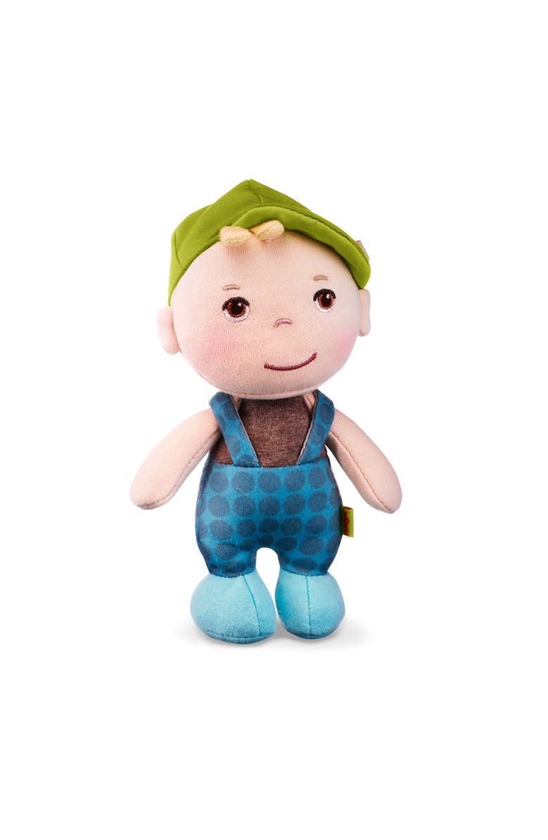HABA Mini Soft Doll Matteo - Tiny 6" First Baby Boy Doll from Birth and Up, Main, color, Multi