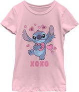Lilo & Stitch Girl's Lilo & Stitch Heart Accessories Stitch Graphic T-Shirt