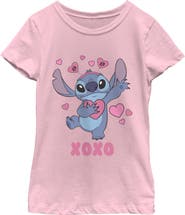 Lilo & Stitch Girl's Lilo & Stitch Heart Accessories Stitch Graphic T-Shirt