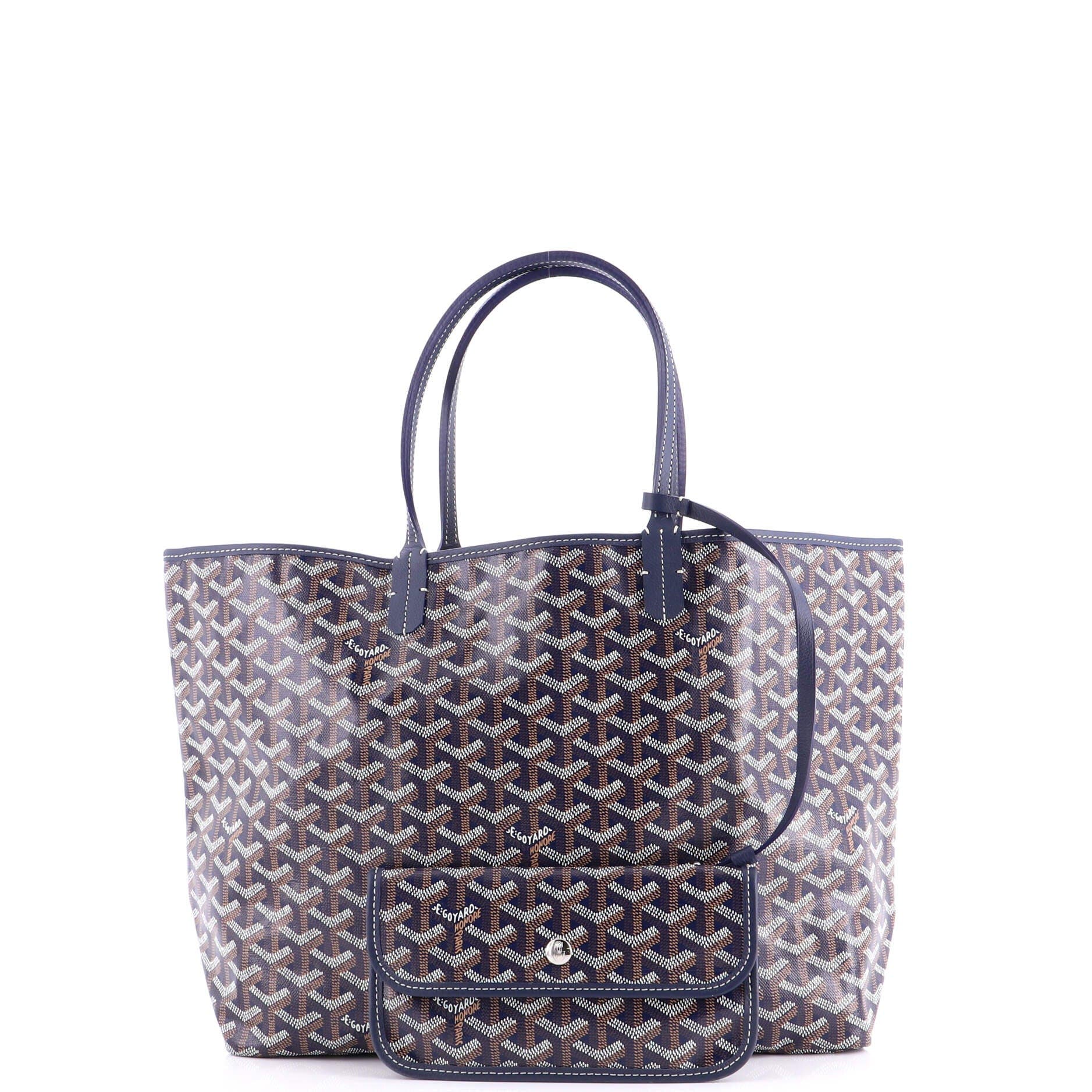 Pre-Owned Goyard Saint Louis Tote Coated Canvas PM, Alternate, color, Blue