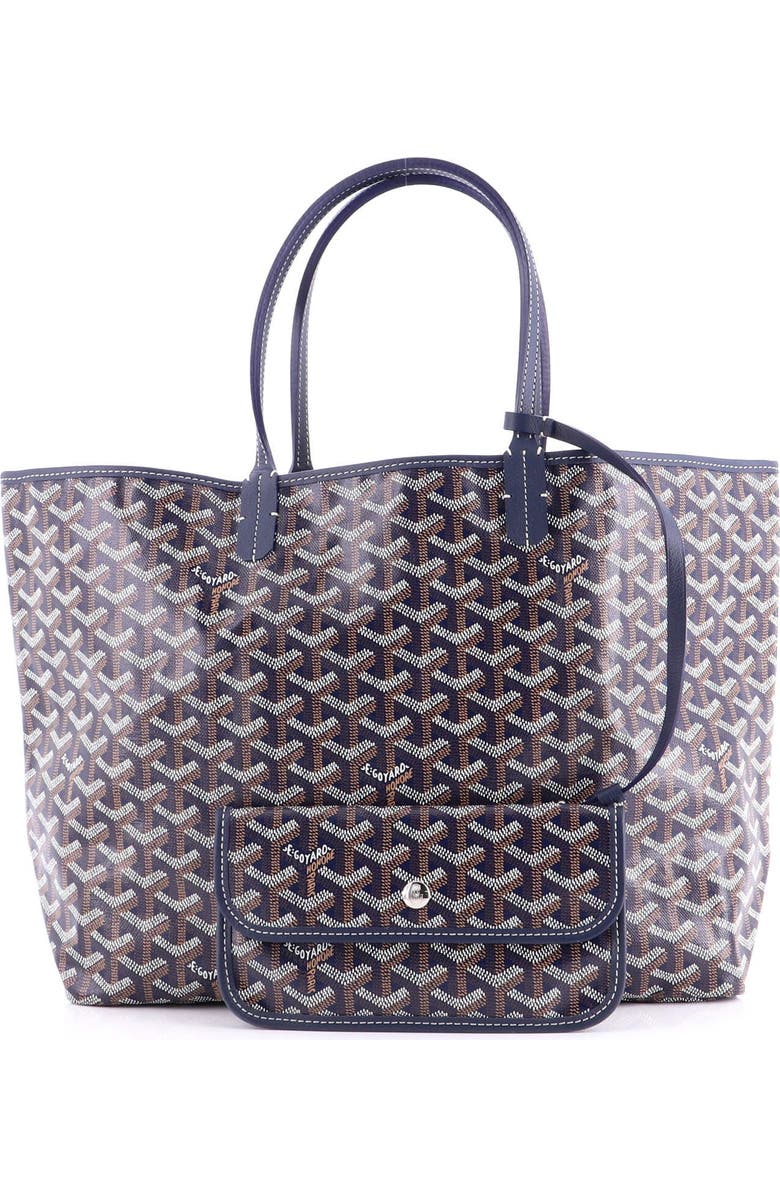 Pre-Owned Goyard Saint Louis Tote Coated Canvas PM, Alternate, color, Blue