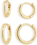 Nordstrom Set of 2 Demi Fine Huggie Hoop Earrings