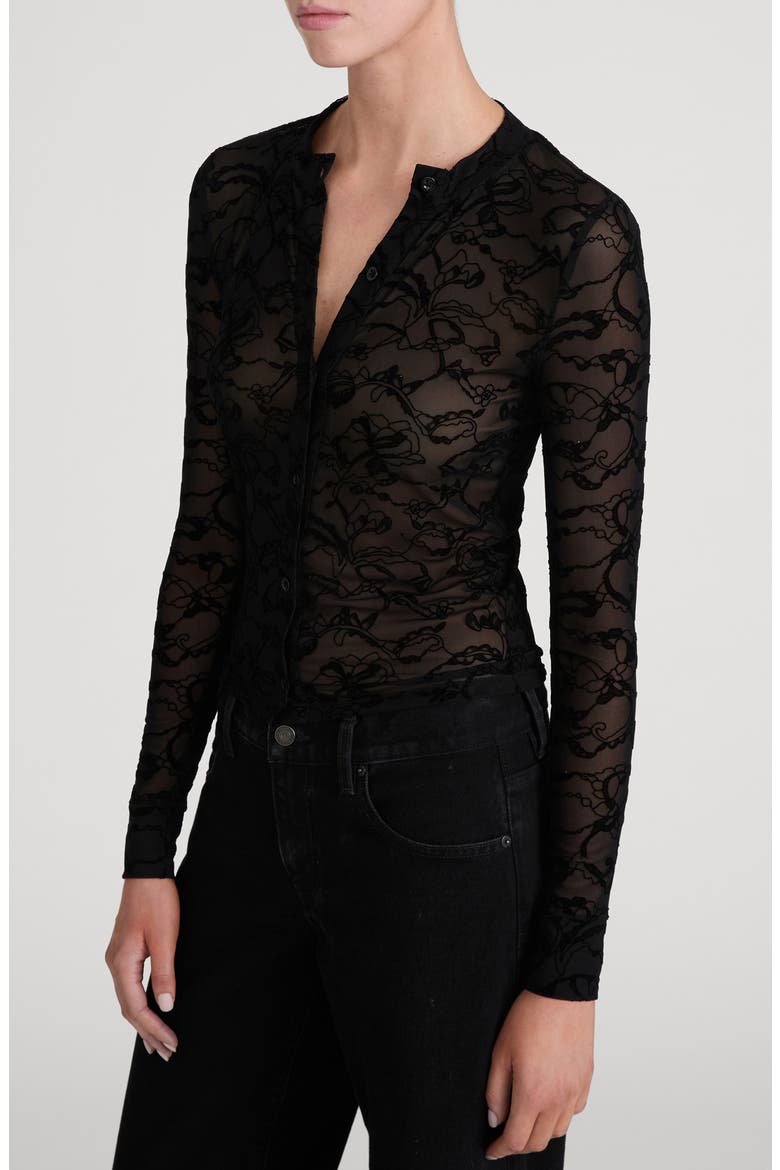 The Lace Burnout Top, Alternate, color, BLACK