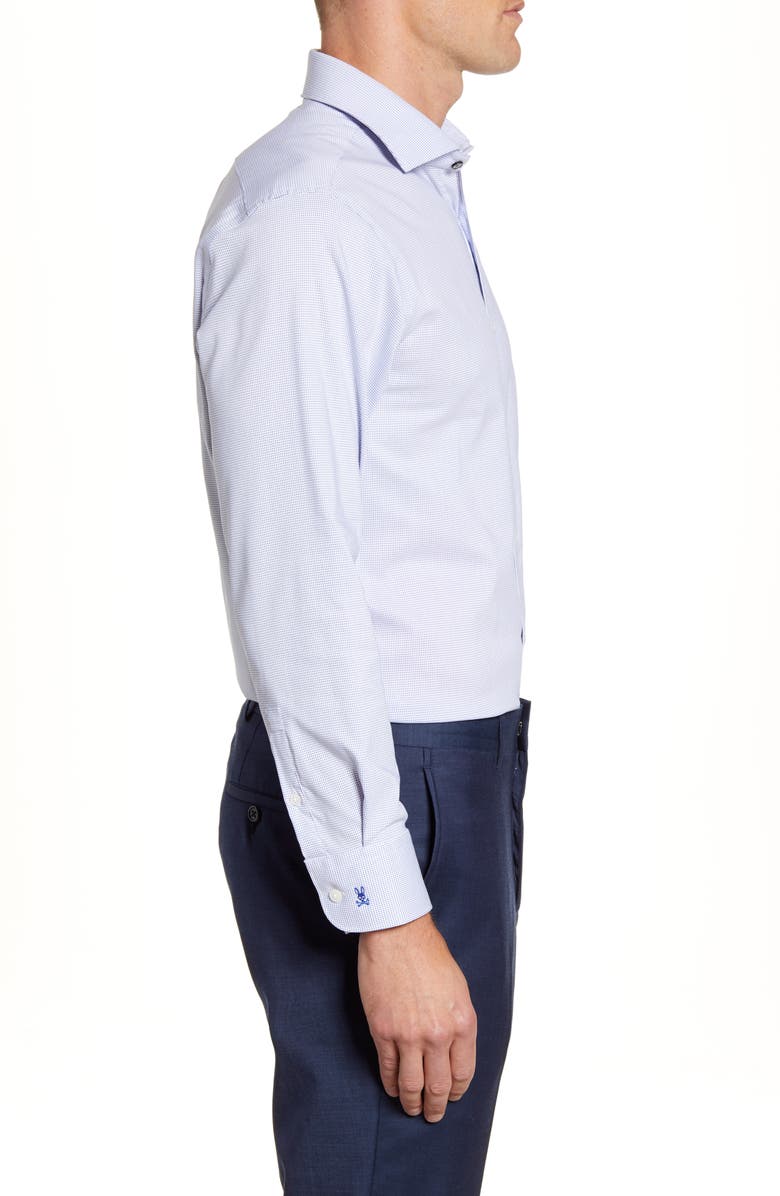 Psycho Bunny Trim Fit Stretch Cotton Blend Dress Shirt, Alternate, color,