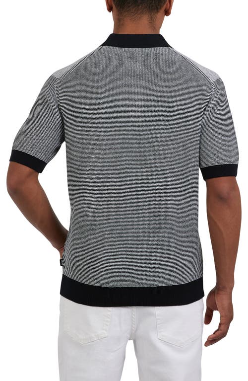 DKNY SPORTSWEAR DKNY SPORTSWEAR SKYSCRAPER COTTON POLO SWEATER